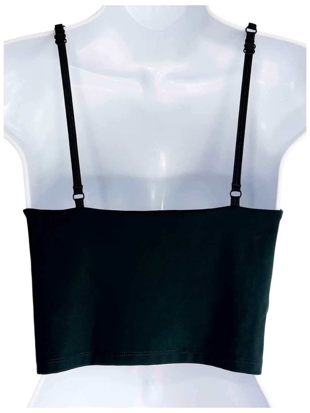 GIRLFRIEND COLLECTIVE Emerald Green Cropped Cami Tank Built In Bra M - Picture 3 of 8